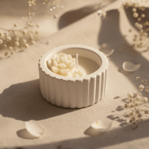 White Lotus Jar Candle